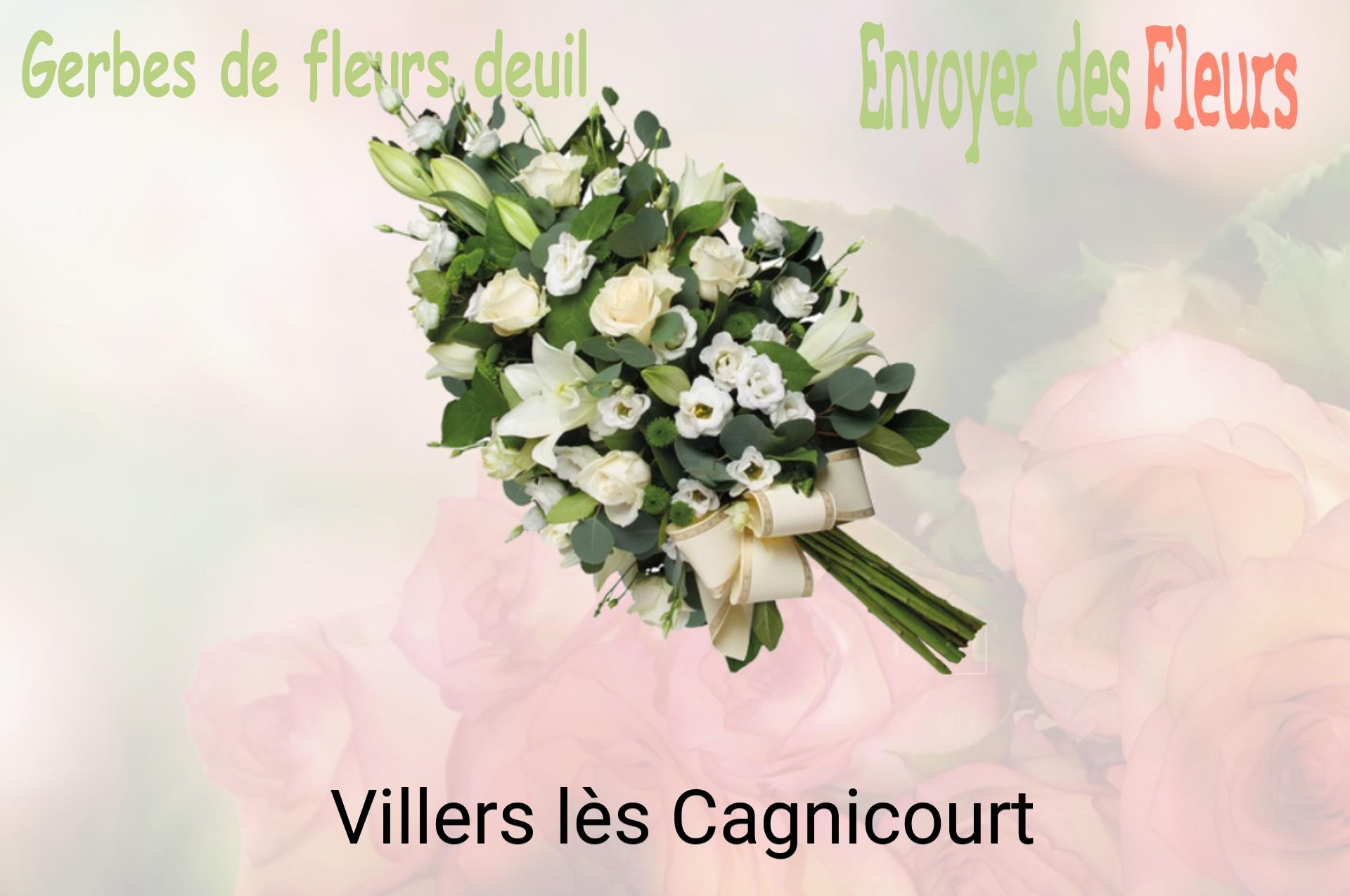Gerbe de fleurs de deuil livrée à Villers-lès-Cagnicourt